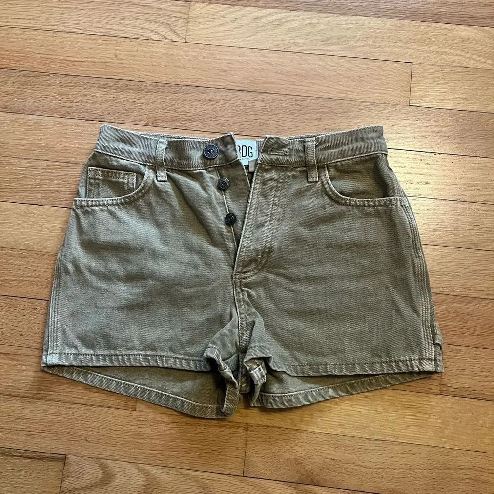 Urban Outfitters BDG High Waist Brown Button Shorts